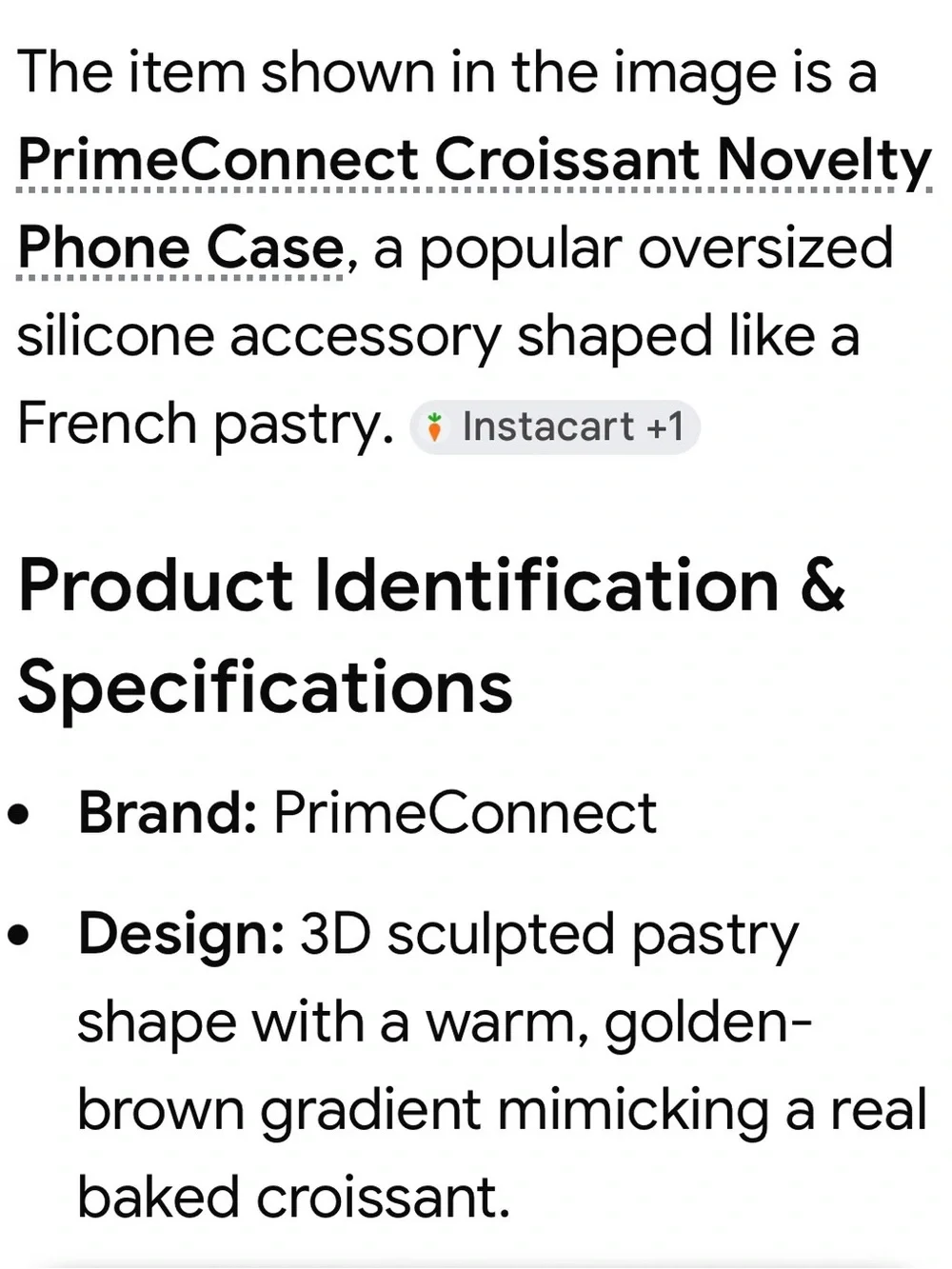 Croissant Yellow/orange Phone Case (Fits 12/13/14 Pro Max)